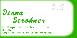 diana strohner business card